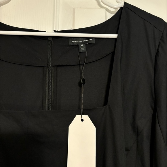 Universal Standard Jenna Poplin Dress Black NWT - Picture 6 of 11